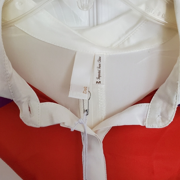 LINE & DOT 100% Silk Button Down Blo… - Picture 2 of 6